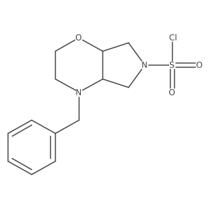 4-Benzyl-octahydropyrrolo[3,4-b]morpholine-6-sulfonyl chloride Structure