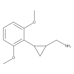 rac-[(1R,2R)-2-(2,6-dimethoxyphenyl)cyclopropyl]methanamine结构式