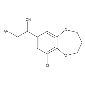 (1R)-2-amino-1-(9-chloro-3,4-dihydro-2H-1,5-benzodioxepin-7-yl)ethan-1-ol Structure