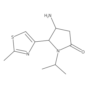 4-Amino-5-(2-methyl-1,3-thiazol-4-yl)-1-(propan-2-yl)pyrrolidin-2-one Structure