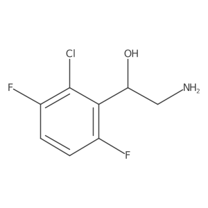 (1R)-2-amino-1-(2-chloro-3,6-difluorophenyl)ethan-1-ol结构式