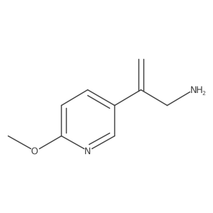 2-(6-Methoxypyridin-3-yl)prop-2-en-1-amine结构式