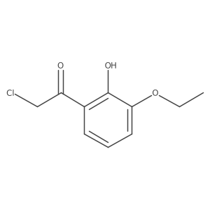 2-Chloro-1-(3-ethoxy-2-hydroxyphenyl)ethan-1-one Structure