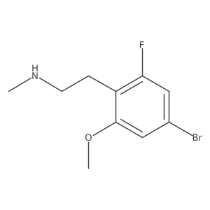 [2-(4-Bromo-2-fluoro-6-methoxyphenyl)ethyl](methyl)amine结构式