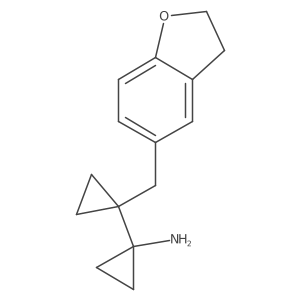 1-{1-[(2,3-Dihydro-1-benzofuran-5-yl)methyl]cyclopropyl}cyclopropan-1-amine Structure