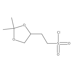 2-(2,2-Dimethyl-1,3-dioxolan-4-yl)ethane-1-sulfonyl chloride Structure