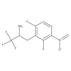 3-(2,6-Difluoro-3-nitrophenyl)-1,1,1-trifluoropropan-2-amine结构式