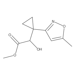 Methyl 2-hydroxy-2-[1-(5-methyl-1,2-oxazol-3-yl)cyclopropyl]acetate Structure