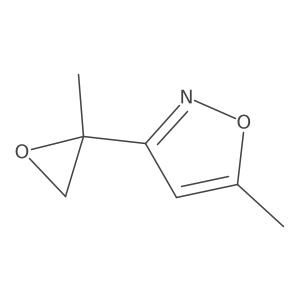 5-Methyl-3-(2-methyloxiran-2-yl)-1,2-oxazole Structure