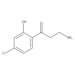 2-(4-Aminobut-1-en-2-yl)-5-chlorophenol Structure