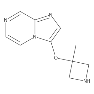 3-{Imidazo[1,2-a]pyrazin-3-yloxy}-3-methylazetidine Structure