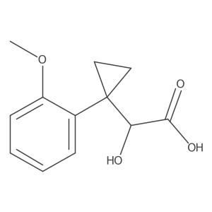2-Hydroxy-2-[1-(2-methoxyphenyl)cyclopropyl]acetic acid Structure