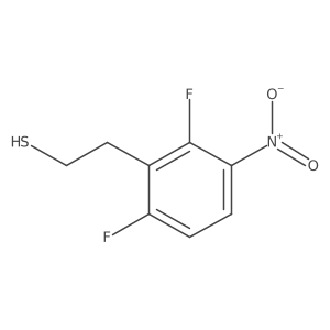 2-(2,6-Difluoro-3-nitrophenyl)ethane-1-thiol结构式