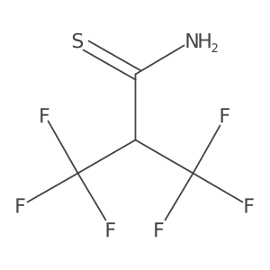 3,3,3-Trifluoro-2-(trifluoromethyl)propanethioamide Structure