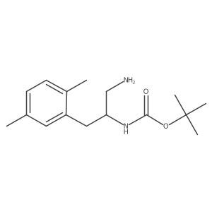 Tert-butyl n-[1-amino-3-(2,5-dimethylphenyl)propan-2-yl]carbamate Structure
