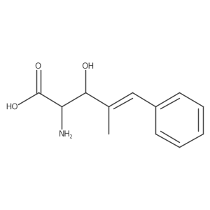 2-Amino-3-hydroxy-4-methyl-5-phenylpent-4-enoic acid Structure