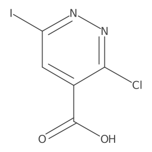 3-Chloro-6-iodopyridazine-4-carboxylic acid结构式