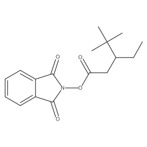 1,3-dioxo-2,3-dihydro-1H-isoindol-2-yl 3-ethyl-4,4-dimethylpentanoate结构式