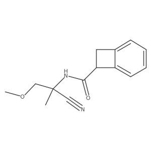 N-(1-cyano-2-methoxy-1-methylethyl)bicyclo[4.2.0]octa-1,3,5-triene-7-carboxamide Structure