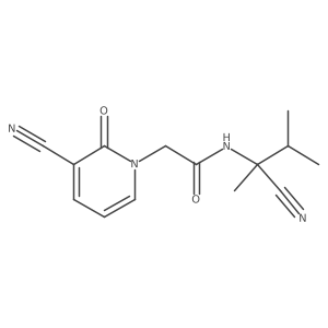 N-(2-Cyano-3-methylbutan-2-yl)-2-(3-cyano-2-oxopyridin-1-yl)acetamide Structure