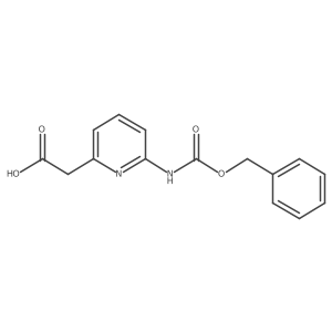 2-[6-(Phenylmethoxycarbonylamino)pyridin-2-yl]acetic acid结构式