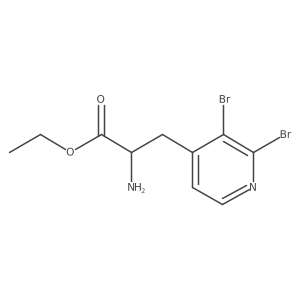 Ethyl 2-amino-3-(2,3-dibromopyridin-4-yl)propanoate Structure