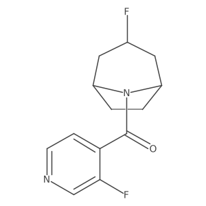 3-Fluoro-8-(3-fluoropyridine-4-carbonyl)-8-azabicyclo[3.2.1]octane Structure