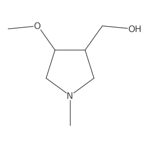 ((3R,4R)-4-Methoxy-1-methylpyrrolidin-3-yl)methanol结构式