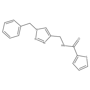 N-[(1-benzyl-1H-1,2,3-triazol-4-yl)methyl]thiophene-2-carboxamide结构式