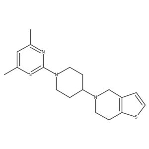 4,6-dimethyl-2-(4-{4H,5H,6H,7H-thieno[3,2-c]pyridin-5-yl}piperidin-1-yl)pyrimidine Structure