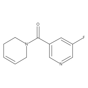 3-Fluoro-5-(1,2,3,6-tetrahydropyridine-1-carbonyl)pyridine Structure