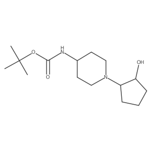 tert-butyl N-[1-(2-hydroxycyclopentyl)piperidin-4-yl]carbamate Structure