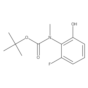 tert-butyl N-(2-fluoro-6-hydroxyphenyl)-N-methylcarbamate Structure