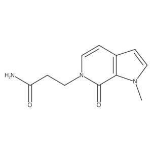 3-{1-methyl-7-oxo-1H,6H,7H-pyrrolo[2,3-c]pyridin-6-yl}propanamide Structure