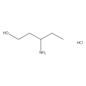 (3R)-3-Aminopentan-1-ol;hydrochloride Structure