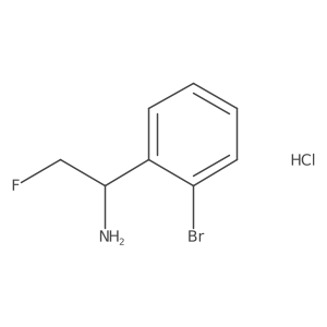 1-(2-Bromophenyl)-2-fluoroethanamine;hydrochloride Structure