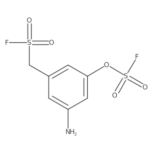 {3-Amino-5-[(fluorosulfonyl)oxy]phenyl}methanesulfonyl fluoride结构式