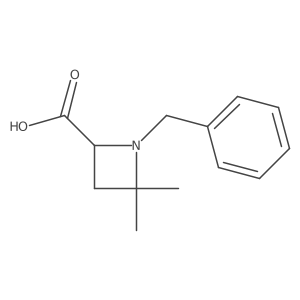 1-Benzyl-4,4-dimethylazetidine-2-carboxylic acid Structure