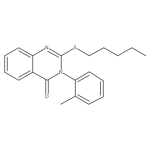 3-(2-Methylphenyl)-2-(pentylthio)-4(3H)-quinazolinone结构式