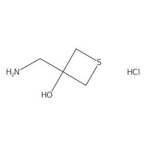 3-(Aminomethyl)thietan-3-ol;hydrochloride结构式