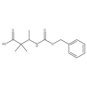 (3S)-3-{[(benzyloxy)carbonyl]amino}-2,2-dimethylbutanoic acid Structure