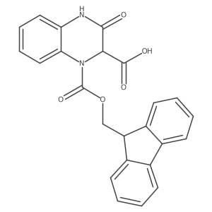 1-{[(9H-fluoren-9-yl)methoxy]carbonyl}-3-oxo-1,2,3,4-tetrahydroquinoxaline-2-carboxylic acid Structure