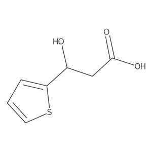3-Hydroxy-3-(thiophen-2-yl)propanoic acid Structure