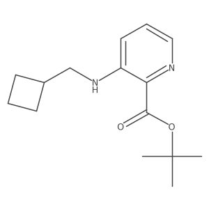 Tert-butyl 3-[(cyclobutylmethyl)amino]pyridine-2-carboxylate Structure