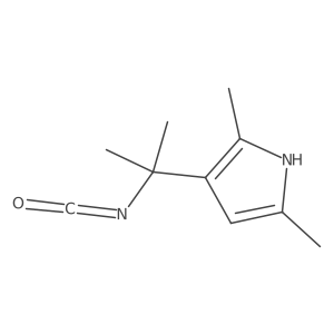 3-(2-isocyanatopropan-2-yl)-2,5-dimethyl-1H-pyrrole结构式