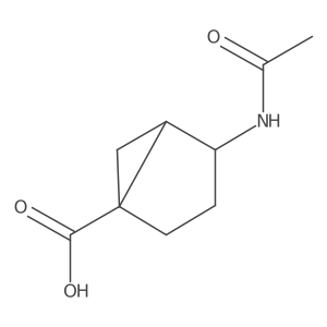 rac-(1R,4S,5R)-4-acetamidobicyclo[3.1.0]hexane-1-carboxylic acid结构式