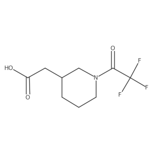 2-[(3S)-1-(trifluoroacetyl)piperidin-3-yl]acetic acid Structure