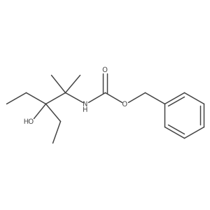 benzyl N-(3-ethyl-3-hydroxy-2-methylpentan-2-yl)carbamate结构式