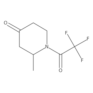 2-Methyl-1-(trifluoroacetyl)piperidin-4-one结构式