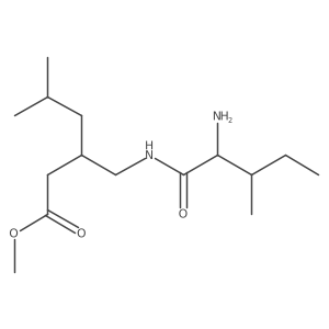 methyl (3S)-3-[(2-amino-3-methylpentanamido)methyl]-5-methylhexanoate结构式
